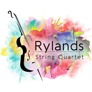 Rylands String Quartet Live Music colourful logo